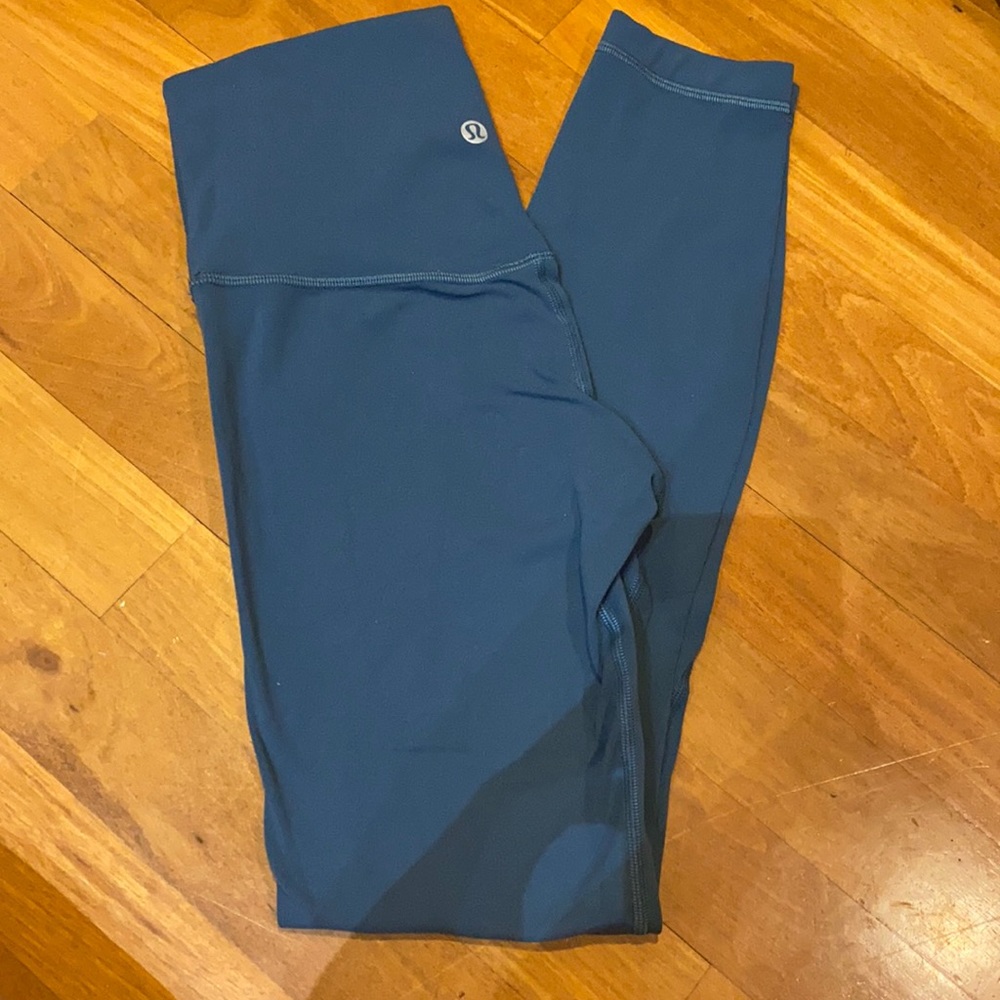blue lululemon align leggings 25”
